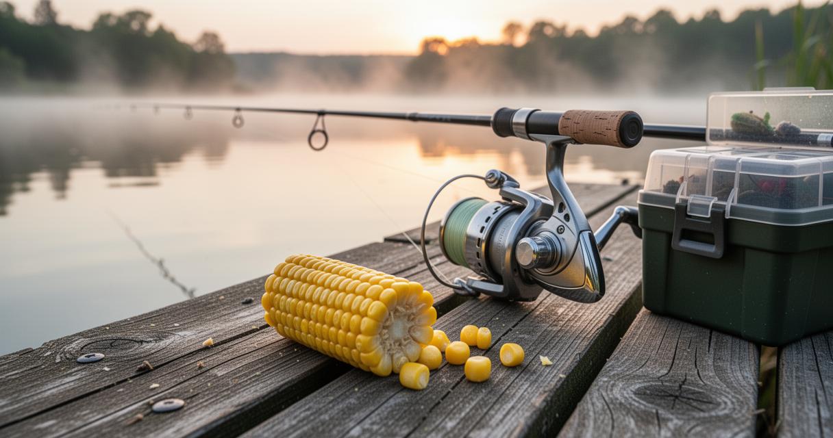 Comment pêcher la carpe au maïs (doux, cuit et flottant) : guide complet pour comprendre les attentes et comportements de la carpe